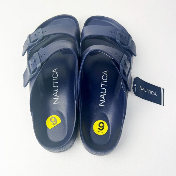 Nautica Men's Double Buckle Slide Comfort Sandal Slip-on Adjustable Waterproof - Picture 11 of 11